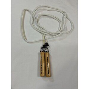 Golds Gym Jump Rope, Natural Wood Handles
